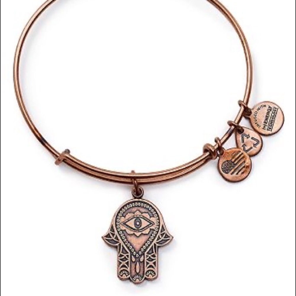 Alex and Ani Hand of Fatima Rose Gold bracelet